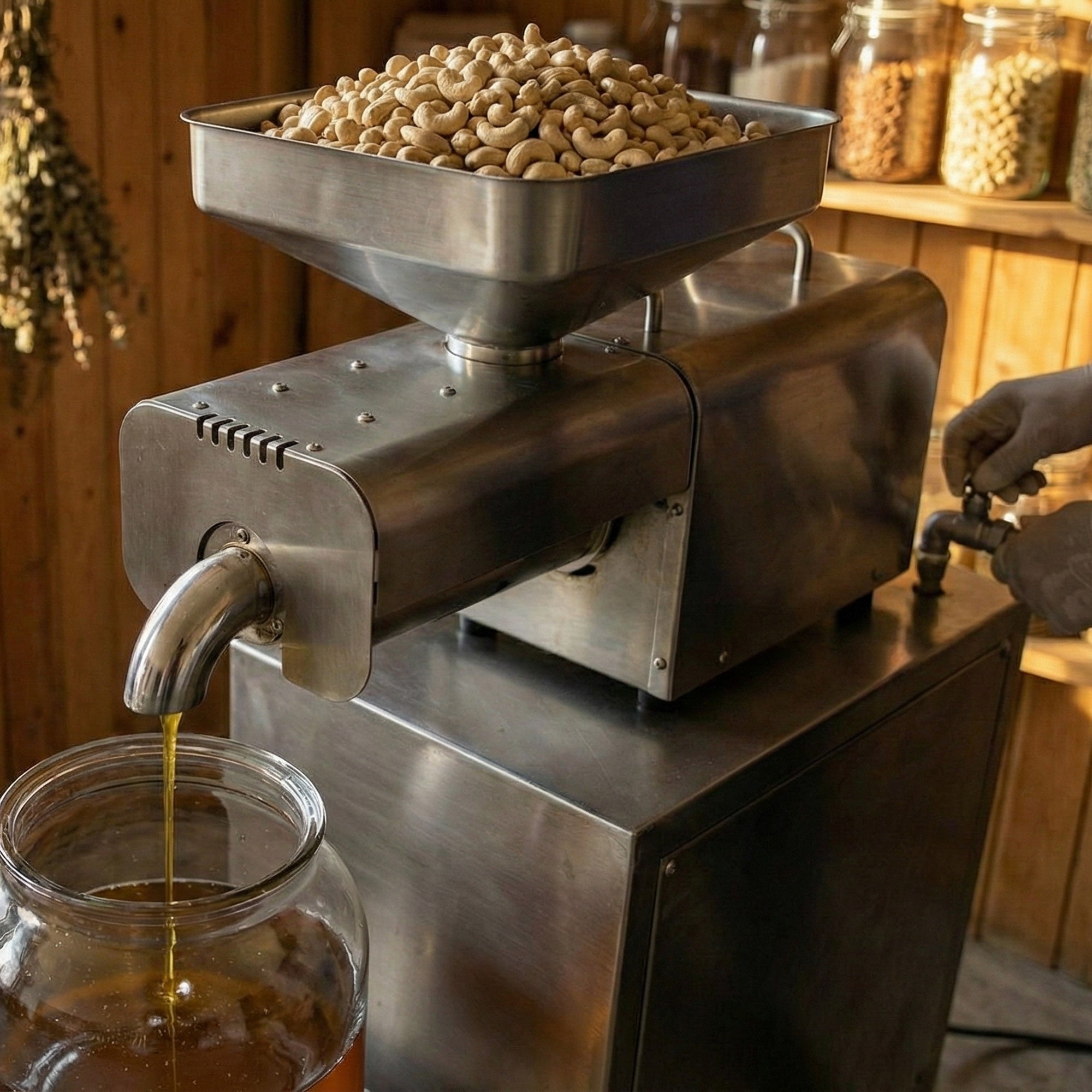 Sam Naturals Cold-Pressed Cashewnut Oil – Traditionally Prepared Herbal Oil (50ml | 100ml)