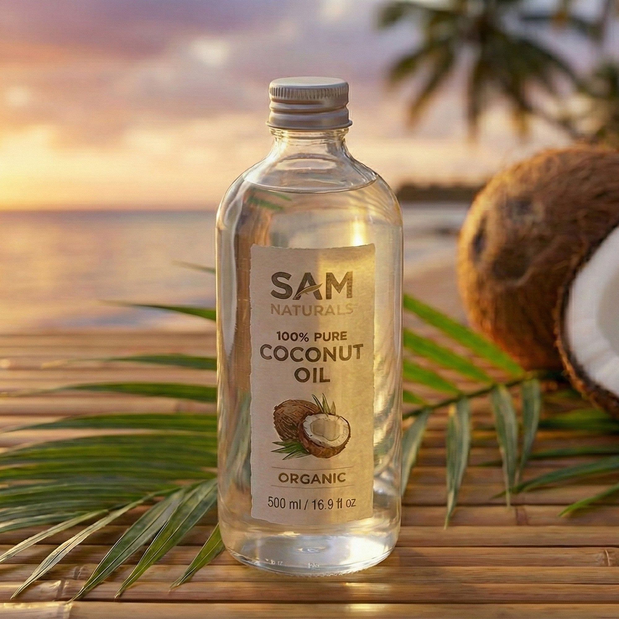 Sam Naturals Cold-Pressed Coconut Oil (250ml | 500ml)
