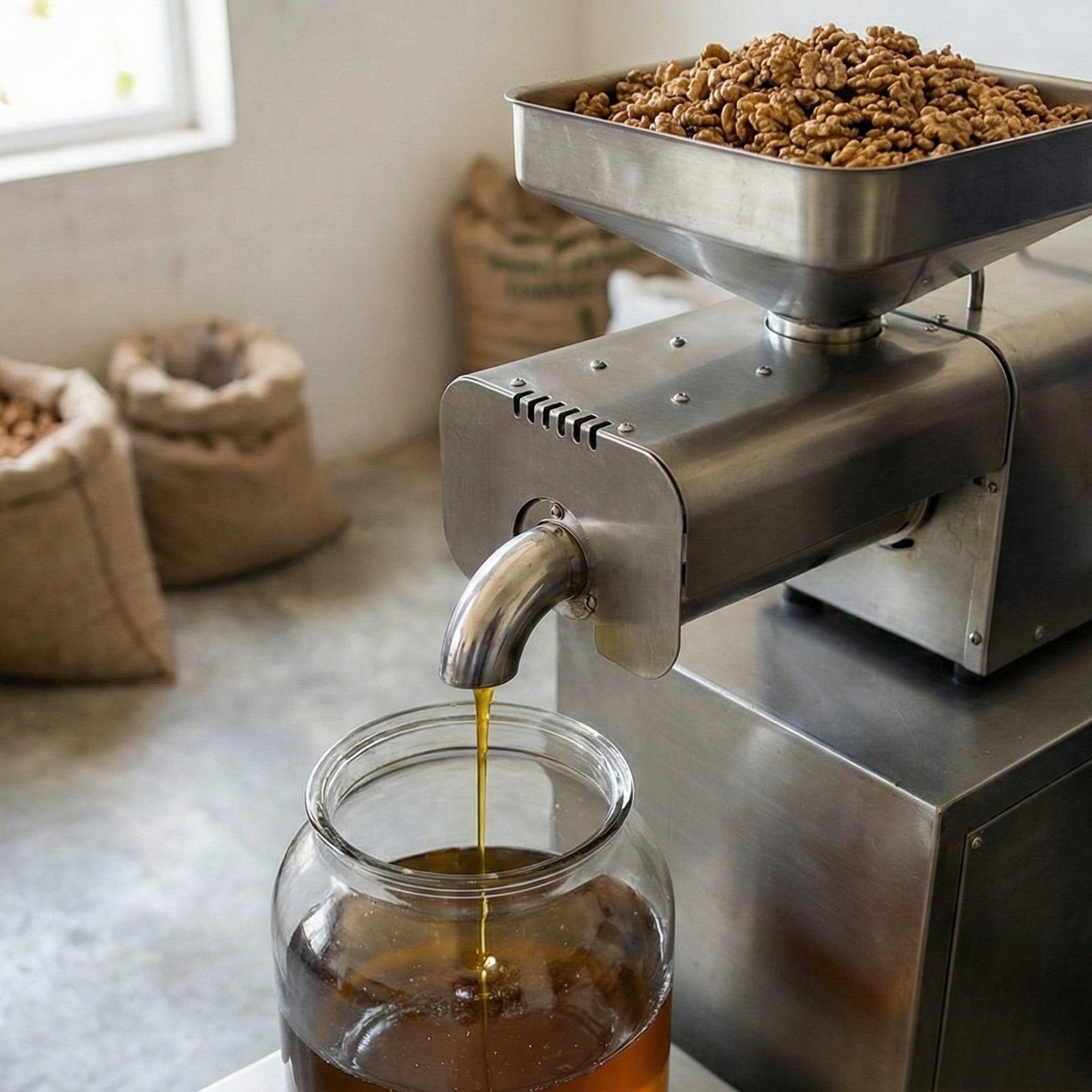 Sam Naturals Cold-Pressed Walnut Oil – Traditionally Prepared Herbal Oil (50ml | 100ml)